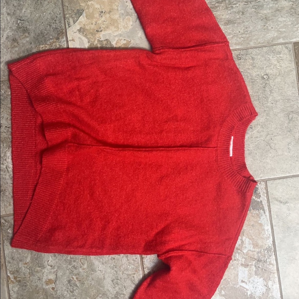 Cute Red Knit Sweater!